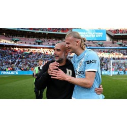 Erling Haaland had het geluk getuige te zijn van het tijdperk van het beste elftal van Manchester City